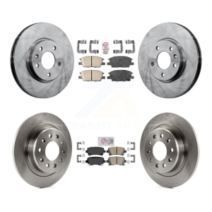 Front Rear Ceramic Pad And Disc Brake Rotor Kit For 2016 Chevrolet Malibu Carryover Model K8A-106888