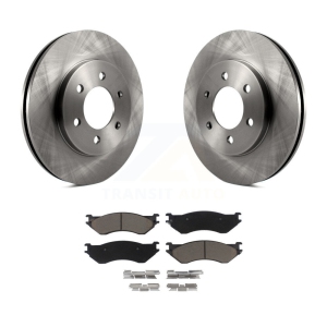 Front Disc Brake Rotors And Ceramic Pads Kit For 2002 Lincoln Navigator From 03 19 02 K8C-103169