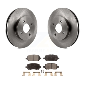 Front Disc Brake Rotor Ceramic Pad Kit For Chevrolet Cobalt Pontiac G5 Saturn Ion Pursuit K8T-100034