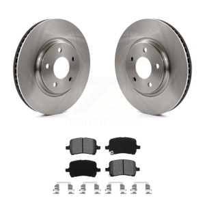 Front Brake Rotor Semi-Metallic Pad Kit For Chevrolet Pontiac Cobalt G5 Saturn Ion Malibu K8S-100038
