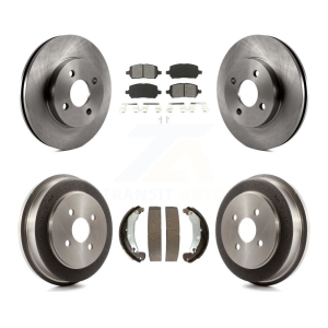 Front Rear Brake Rotor Semi-Metallic Pad Drum Kit For Pontiac Chevrolet Cobalt Saturn Ion K8S-103192