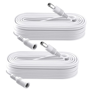 DC 12V Power Extension Cable for CCTV Security Camera DVR Standalone, 33FT(10m) DC Extension Cord 5.5mm x