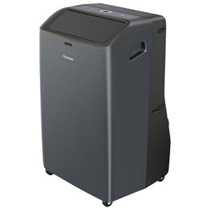 Hisense 3-in-1 Portable Air Conditioner - 13500 BTU (450 sq ft Coverage) - 52dB, Window Kit - Charcoal Grey