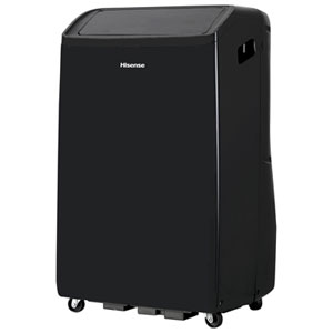Hisense Inverter 3-in-1 Portable Air Conditioner - 12400 BTU (450 sq ft Coverage) - 51dB, Window Kit - Black