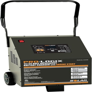 Clore Automotive PRO LOGIX PL3760 12/24 Volt, 60A Intelligent Wheel Charger with Power Supply and Engine Start