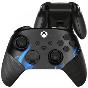 Blue Fire Extreme Smart Rapid Fire Custom Modded Controller Compatible with Xbox One S/X MASTER MOD for All Major Shooter Games