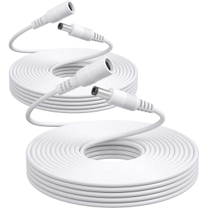 Power Extension Cable, 2 Pack 33ft (10M) 2.1mm x 5.5mm, Compatible with Universal 12V DC Adapter Cord or Wall Charger