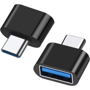 USB C to USB Adapter [2 Pack], L USB Type-C to USB 3.0 Adapter, USB C to USB A OTG Connector Compatible with Thunderbolt 3 MacBook Pro/Air 2019+,iPad Pro 2020,Samsung Note 8, S8 S8