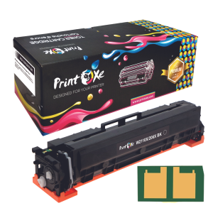 With New Chip W2110X 206X Black Compatible with HP - Toner High Yield Cartridges of 206A | W2110X for M255dw M255nw M255dn and MFP M282nw M283cdw M283fdn M283fdw