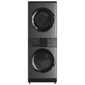Electrolux 6 Series 5.2 Cu. Ft. Electric Washer & 8 Cu. Ft. Dryer Laundry Tower - Energy Star (ELTE760CAT) - Titanium