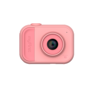 myFirst Camera 10 - Digital Mini Camera for Kids Ages 3-12, 1080P Video, 5MP Photos, Timer Mode, Fun Frames, Webcam, Tripod Adapter, Neck Lanyard & Memory Card, Perfect Gift (Pink)
