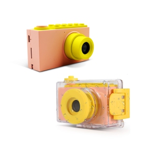 myFirst Camera 2 (Pink) Kids Action Camera with IPX8 Waterproof & Shockproof Case, 1080p Video 8MP Photo, Tripod Mount, Action Camera for Swimming, Gift for Girl Ages 3-12