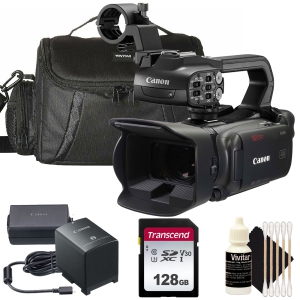 Canon XA60 Professional UHD 4K Camcorder PAL with HDU-4 Handle Top Accessory Kit