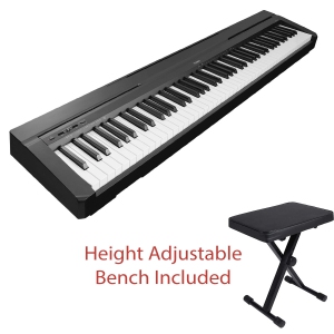 Yamaha Piaggero NP-35 76-Key Digital Piano with Piano Bench included! (Black)