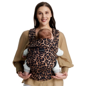 Porte-bébé Momcozy de nouveau-né à tout-petit - Porte-bébé ergonomique, confortable et léger pour 7-44lbs, facile à enfiler, idéal pour les parents mains libres, soutien lombaire amélioré