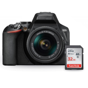 Nikon D3500 DSLR Camera with 18-55mm VR Lens 1590 + Sandisk Ultra 32GB SD