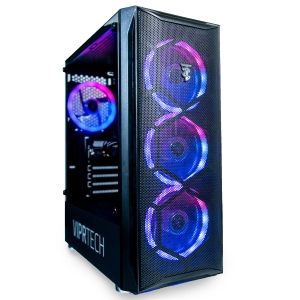  HP RGB Gaming PC Desktop Computer - Intel Quad I7 up to 3.8GHz,  16GB Memory, 128G SSD + 2TB, Radeon RX 580 8G, RGB Keyboard & Mouse, DVD,  WiFi & Bluetooth