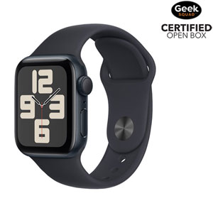 Open Box - Apple Watch SE (GPS) 40mm Midnight Aluminum Case with Midnight  Sport Band - Small / Medium