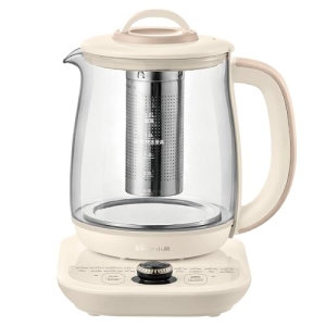 Bear YSH-C18K5 Health- Care Beverage Tea Maker and Kettle,Electric kettle with infuser, Durable 316 Stainless Steel & Glass Brew Cooker Master,8-in-1 Programmable, 4 Range Temperat