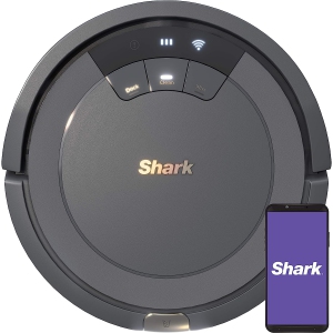 Shark AV753 ION Bagless Robot Vacuum for Multi-Surface with Tri-Brush System, Wi-Fi, 120 min Runtime, Alexa - Grey