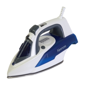 Kenmore Digital Power Steam Iron For Clothes, Stainless Steel Soleplate, Digital Temperature Control, 9 Fabric Presets, 1725W, Vertical Garment Steamer, 3-Way Auto-Off, Anti-Drip.