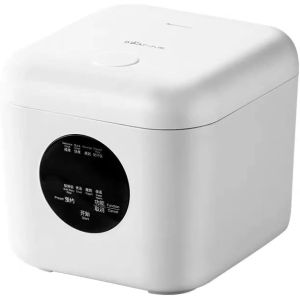 BEAR 2L Portable Rice Cooker, Travel Rice Cooker Small for 2-3 People, Personal Rice Cooker, Food Steamer, Multi-cooker for Brown Rice, White Rice, Soup, Porridge, Yogurt-White