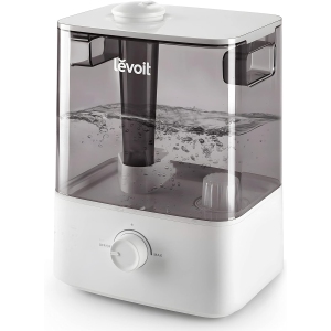 LEVOIT Humidifier for Bedroom Large Room, 6L Top Fill Cool Mist Humidifiers Plants, Baby, Lasts Up to 60h, Quiet Operation, Automatic Shut-Off, Grey (Classic 300)