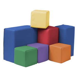 Toddler Foam Building Blocks, Foam Playset, 7-Piece