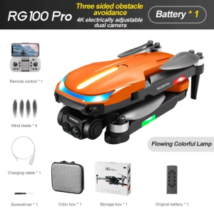Skyflier RG100 Pro 4K Drone with 4K Camera Drones for adults Obstacle Avoidance WiFi FPV Gesture Control Mini Drones Toys Gifts for Beginners Auto Return One Key Start Mode