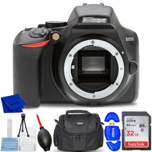 Nikon D3500 24.2MP DSLR Camera (Body Only) 33895 - 7PC Accessory 