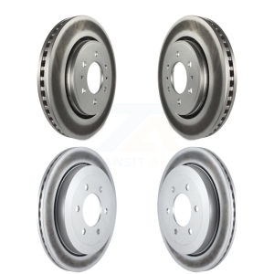 Front Rear Coated Disc Brake Rotors Kit For 2007-2017 Ford Expedition Lincoln Navigator KG-100787