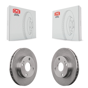 Front Brake Rotors Pair For Mazda Protege Ford Escort 323 Kia Rio Aspire Mercury Tracer K8-100131