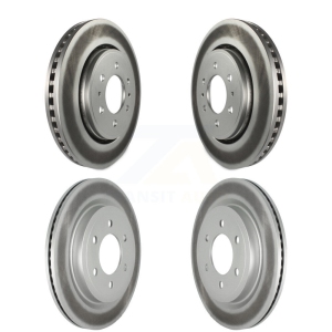 Front Rear Coated Disc Brake Rotors Kit For Ford F-150 Expedition Lincoln Navigator KG-101239