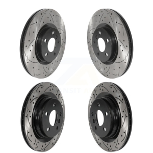 Front Rear Drilled Slot Brake Rotors Kit For BMW X1 Mini Cooper Countryman X2 228i xDrive KD-100515