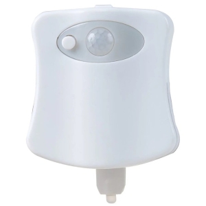 Sharper Image - LED Toilet Light with Motion Sensor, 8 Lighting Colors