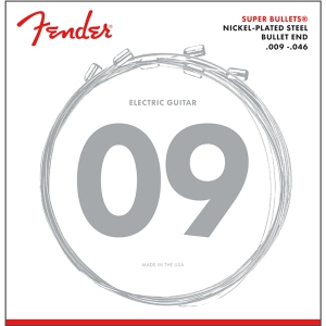 Fender Super Bullet Nickel Plated Guitar Strings - Bullet End 9-46