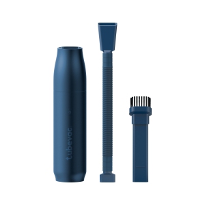 Veho Tubevac Mini Cordless Handheld Vacuum for Car & Home with 5.5kPa Suction, 18 min Runtime, USB-C Charging, Flexi & Brush Tools - Navy