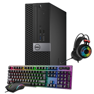 Gaming PC Dell 7050 SFF Desktop Computer, Intel Core i7 Processor, 32GB DDR4 RAM, 512GB Nvme SSD, AMD RX 550 G DDR5, Windows 11 Pro, WiFi Bluetooth -Refurbished(Good)
