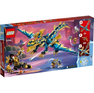LEGO NINJAGO Elemental Dragon vs. The Empress Mech 71796 Building Toy Set, Features a Dragon, Mech, Ninja Flyer and 6 Minifigures, Gift for Boys and Girls Ages 9+ Who Love Ninja