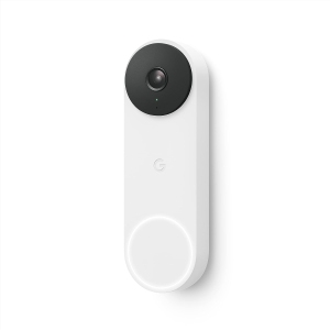 Sonnette Google Nest (câblée, 2e génération) - Caméra de sonnette vidéo câblée - Caméra de sécurité de porte - Neige - NEUF