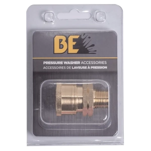 Pressure washer fitting COUPLER, 3/8"QC MNPT PKG