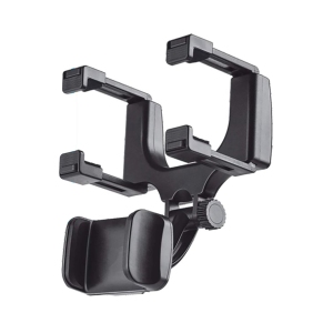 Elink - Universal Car Rearview Mirror Phone Holder, Black
