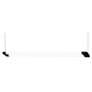 BAZZ PSHOP3BK Linkable Integrated LED Shop Light 40 Watts 4000 Lumens 4000K Daylight LED Garage Shop Light with Power Cord, Hanging or Flush Mount, White/Black