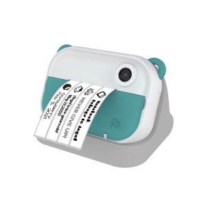 myFirst Camera Insta Wi - Instant Print Camera for Kids (Ages 5-15) with Front & Selfie Lens, 12MP Photos, 1080P Video, Label Maker, microSD, Neck Lanyard (Teal)
