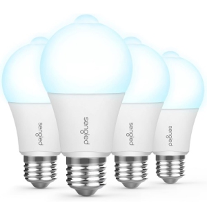 SENGLED Motion Sensor Light Bulbs, A19, 5000K Daylight Motion Activated Dusk to Dawn Security Light Bulb, 11W (75-Watt Equivalent) Indoor Outdoor Lighting(4 Pack)