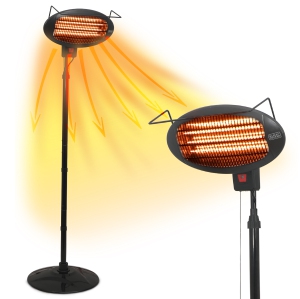 BLACK+DECKER Patio Floor or Wall-Mounted Electric Heater