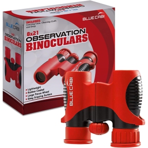 BlueCabi 8x21 Kids Binoculars Set - Red