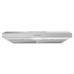Streamline 30 in. Carmine Ducted Undermount 80 CFM Range Hood in Brushed Stainless Steel with Mesh Filters, Push Button Control, LED Light