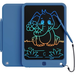 LCD Writing Tablet 10 inch - Toddler Toys for 3-12 Years Old, Drawing Pad for Kids, Boys, Girls - Doodle Board - Perfect Stocking Stuffer, Christmas Gift (Blue)