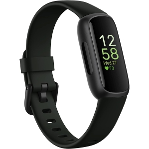 Fitbit Inspire 3 Moniteur d'Activité avec Moniteur de Rythme Cardiaque & Suivi du Sommeil – Résistant à l'Eau – Zen de Minuit/Noir